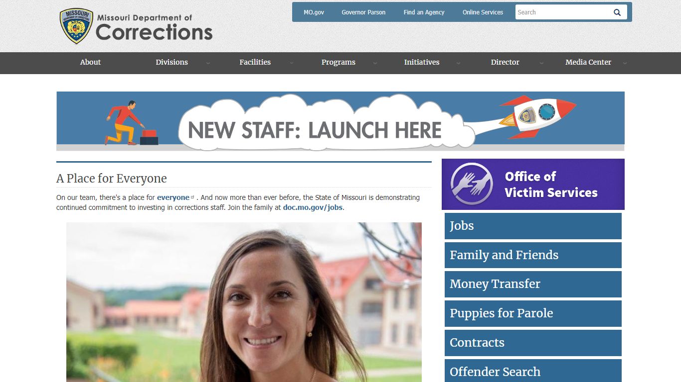 Home page | Missouri Department of Corrections